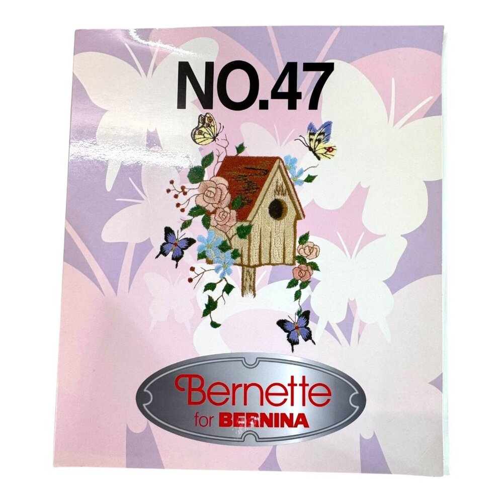 Bernette No.47 Embroidery Design Set Floral & Butterfly Patterns For Bernina